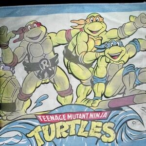Vintage 1990 Mirage Studios Teenage Mutant Ninja Turtles Beach Towel 58x30" TMNT